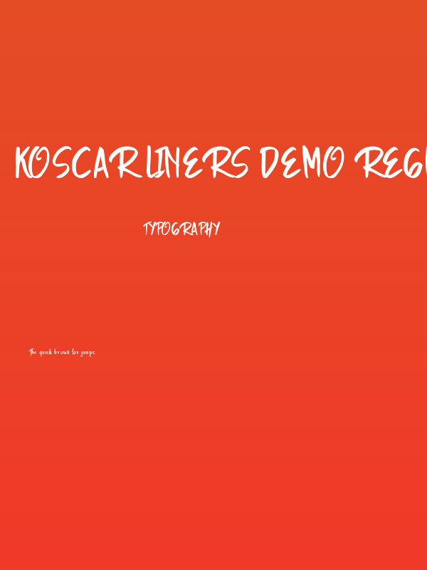 Koscar Liners Demo Regular Poster