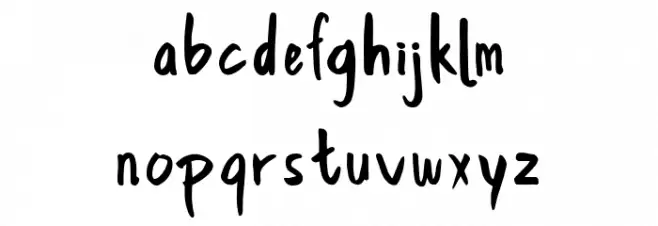 Koscar Liners Demo Regular Font Litere mici