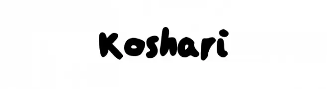 Koshari  Frei Schriftart Herunterladen
