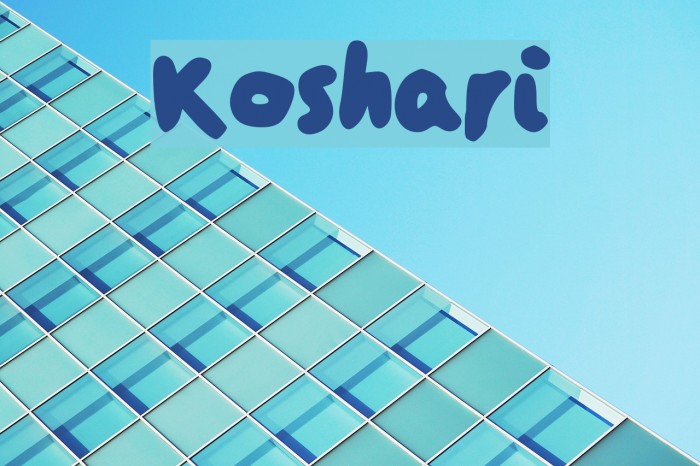 Koshari Font examples