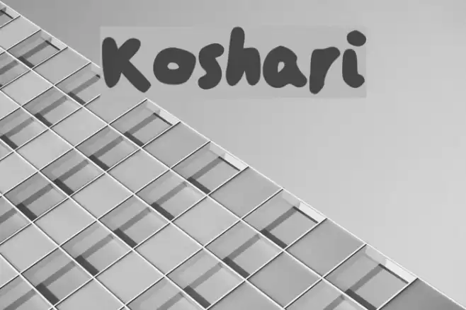 Koshari Font examples