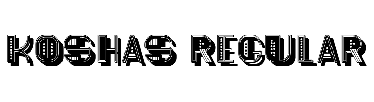 Koshas Regular  Скачать бесплатные шрифты