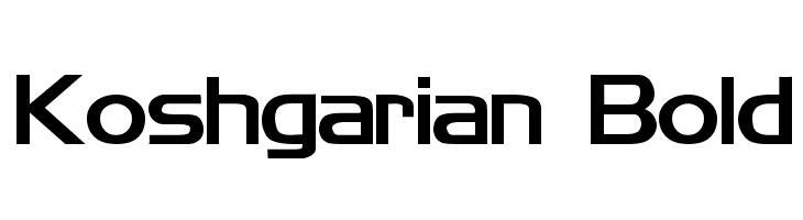 Koshgarian Bold Font
