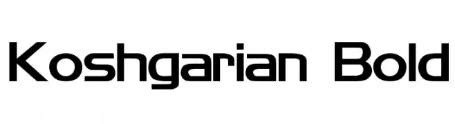 Koshgarian Bold  Descarca Fonturi Gratis