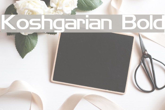 Koshgarian Bold Font examples