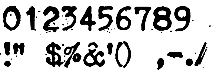 Kosminen taustasateily Font OTHER CHARS