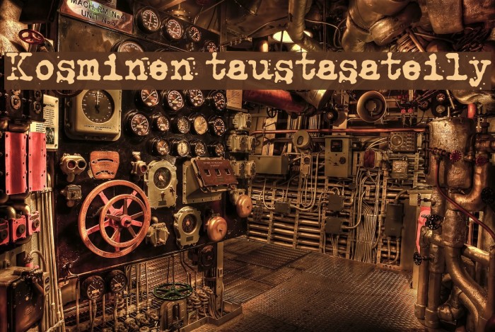 Kosminen taustasateily Font examples