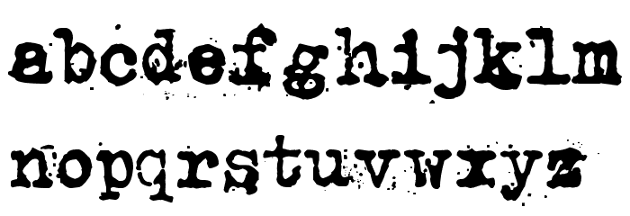 Kosminen taustasateily Font LOWERCASE