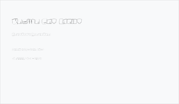 Kosmo Cat Light Business Card