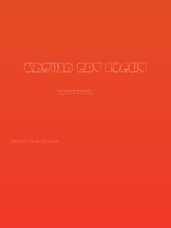 Kosmo Cat Light Poster