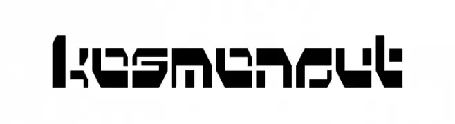 Kosmonaut  Frei Schriftart Herunterladen