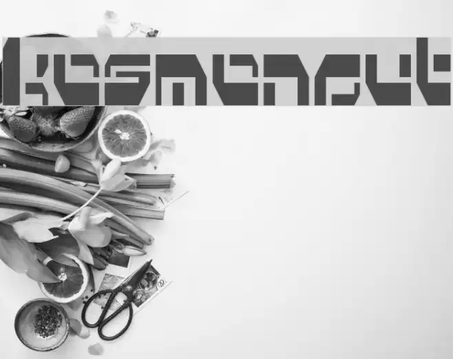 Kosmonaut Font examples