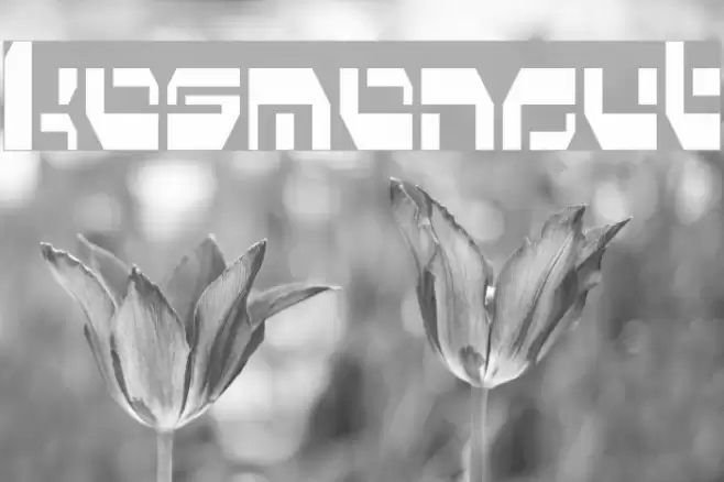 Kosmonaut Font examples