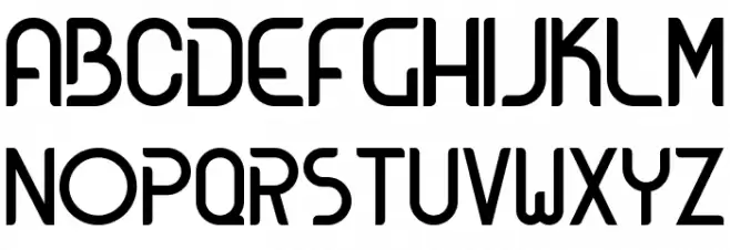 Kosova Font Litere mari