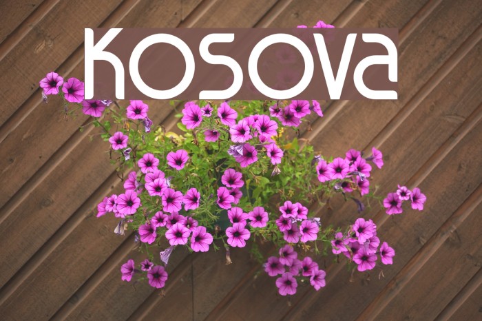 Kosova Font examples
