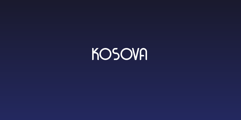 Kosova Social Header