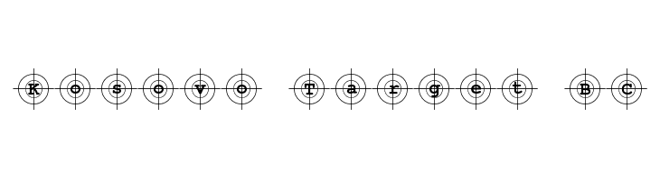 Kosovo Target BC  Free Fonts Download