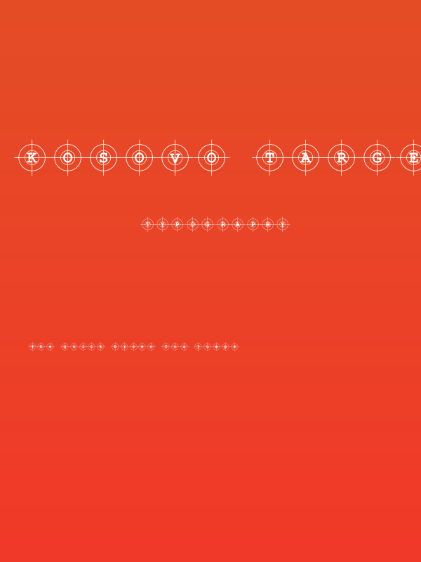 Kosovo Target BC Poster