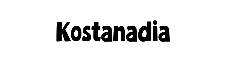 Kostanadia  Free Fonts Download