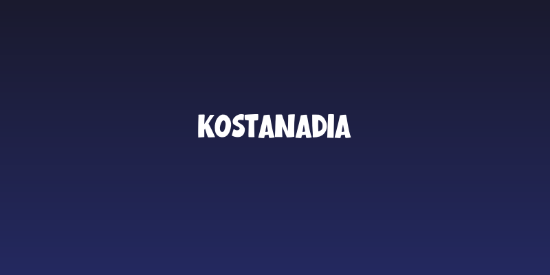 Kostanadia Social Header