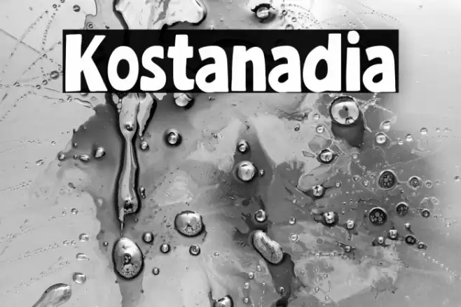 Kostanadia Font examples
