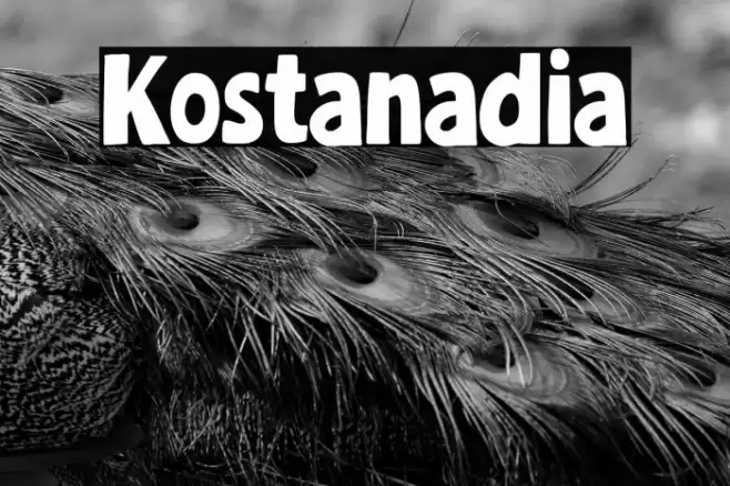 Kostanadia Font examples