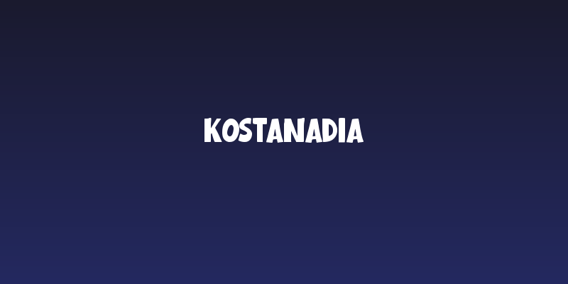 Kostanadia Social Header