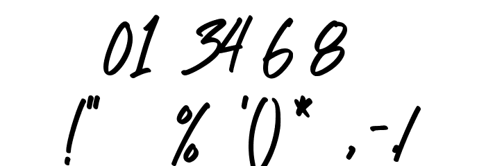 Kostaness フォント その他の文字