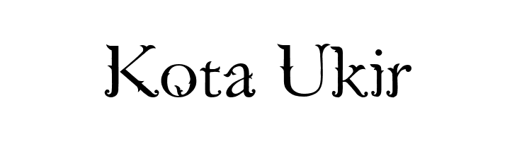 Kota Ukir  フリーフォントのダウンロード