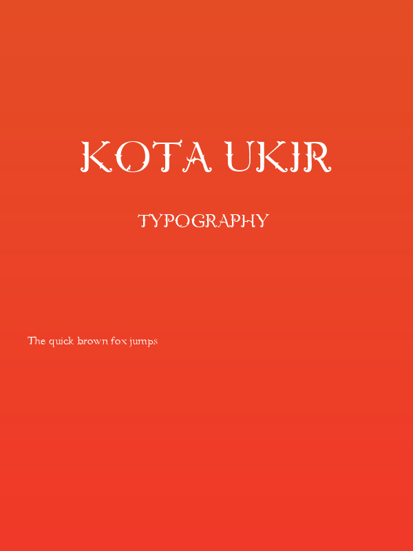 Kota Ukir Poster