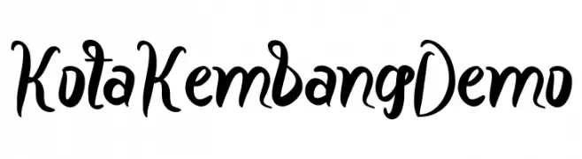 KotaKembangDemo Schriftart