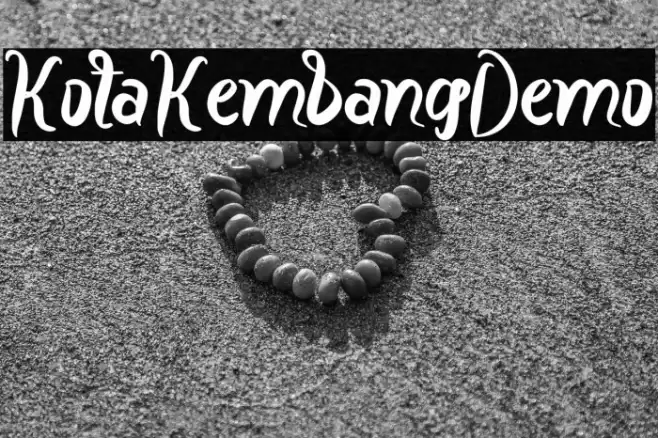 KotaKembangDemo Schriftart examples
