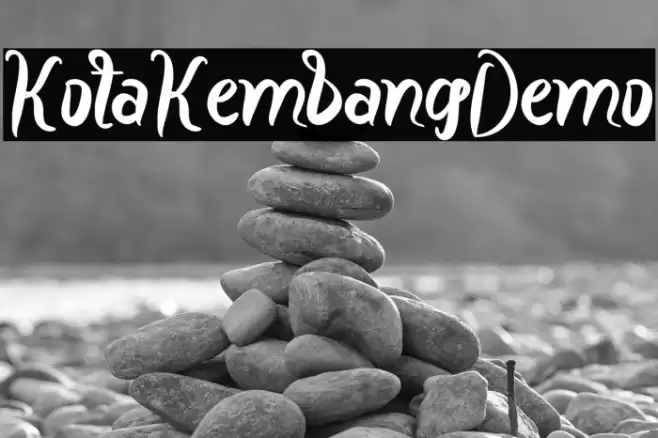 KotaKembangDemo Schriftart examples