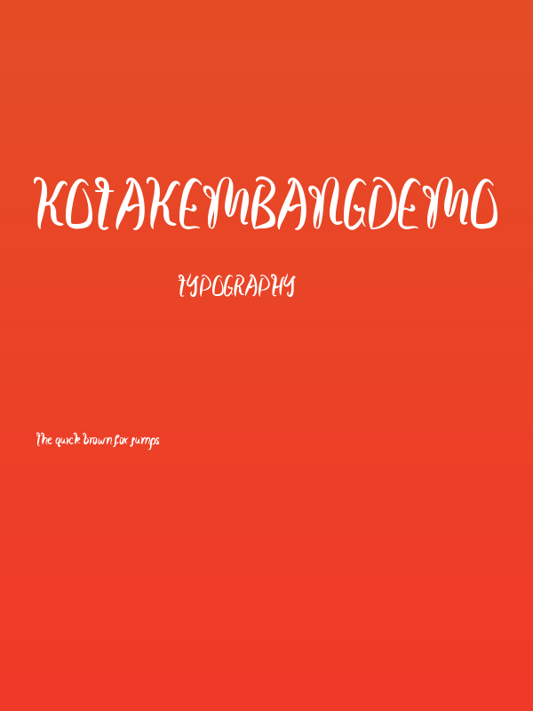 KotaKembangDemo Poster