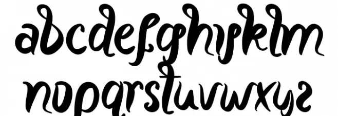 KotaKembangDemo Schriftart Kleinbuchstaben