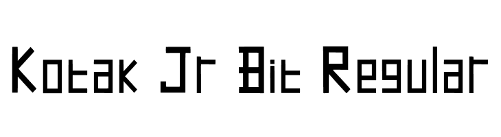 Kotak Jr Bit Regular  font caratteri gratis