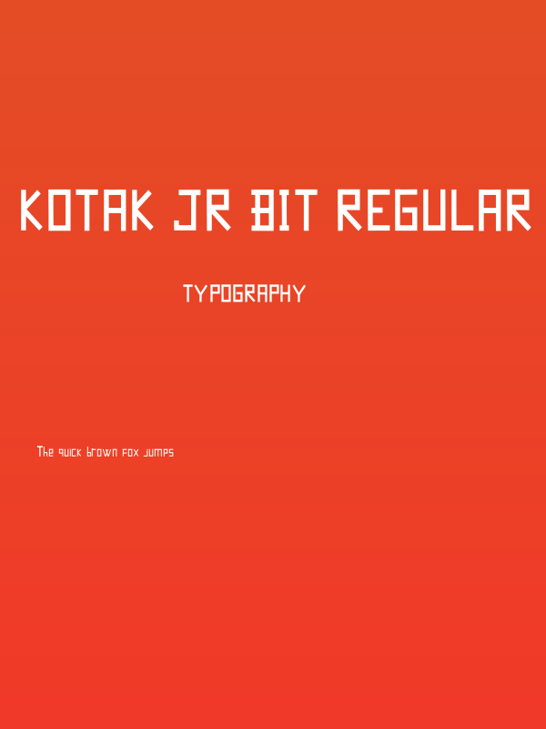 Kotak Jr Bit Regular Poster