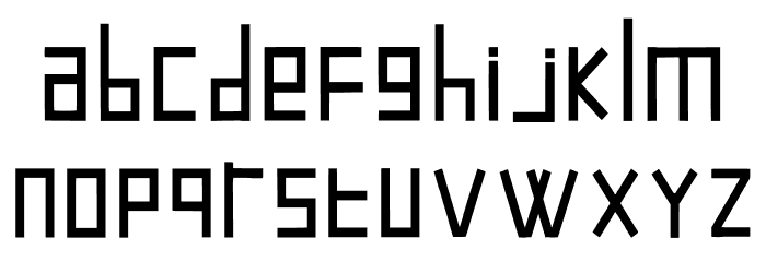 Kotak Jr Bit Regular Font LOWERCASE