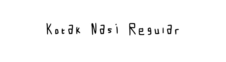Kotak Nasi Regular  नि: शुल्क फ़ॉन्ट्स डाउनलोड