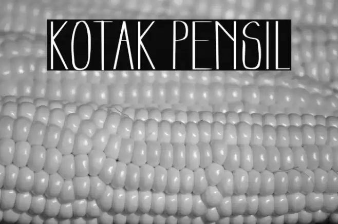 Kotak Pensil フォント examples
