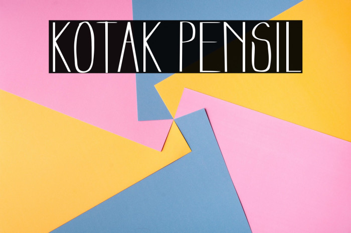 Kotak Pensil Example 3