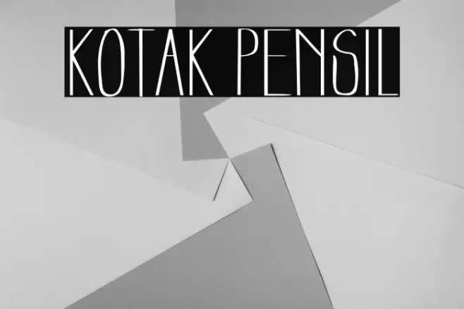 Kotak Pensil フォント examples