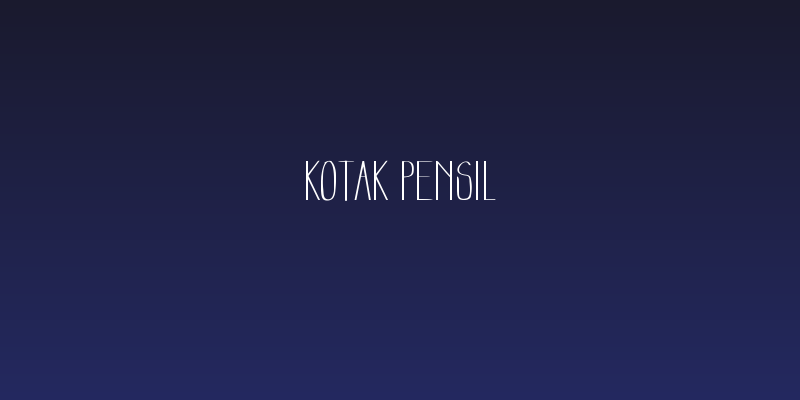 Kotak Pensil Social Header