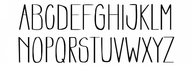 Kotak Pensil フォント 小文字