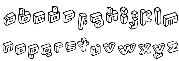 Kotak Font LOWERCASE