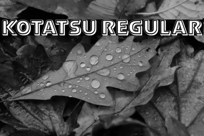 Kotatsu Regular Font examples