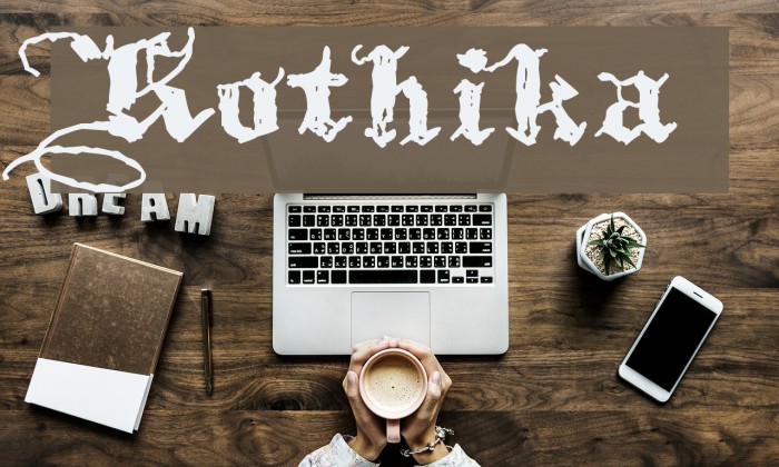 Kothika Font examples