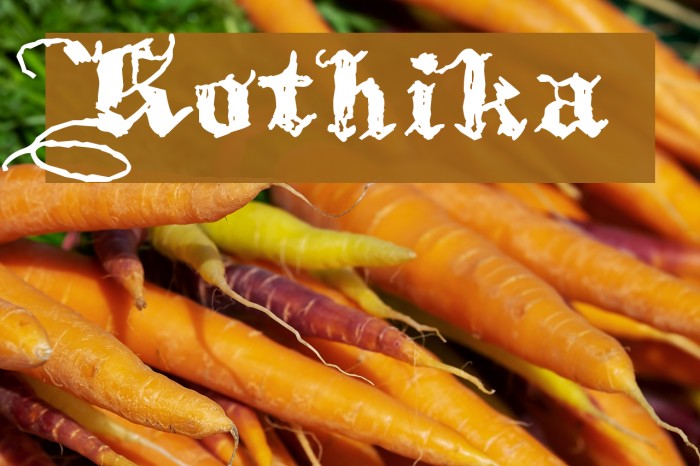 Kothika Font examples