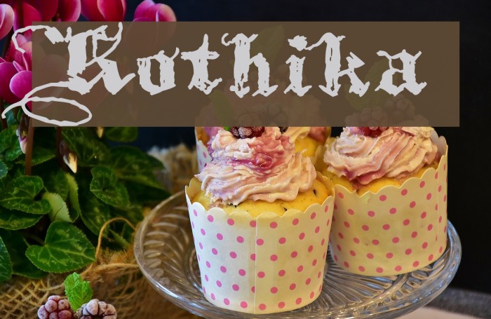 Kothika Font examples