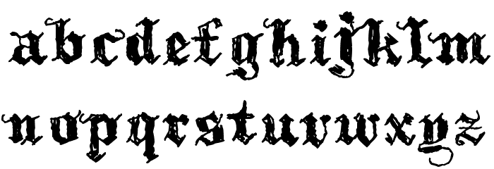 Kothika Font LOWERCASE